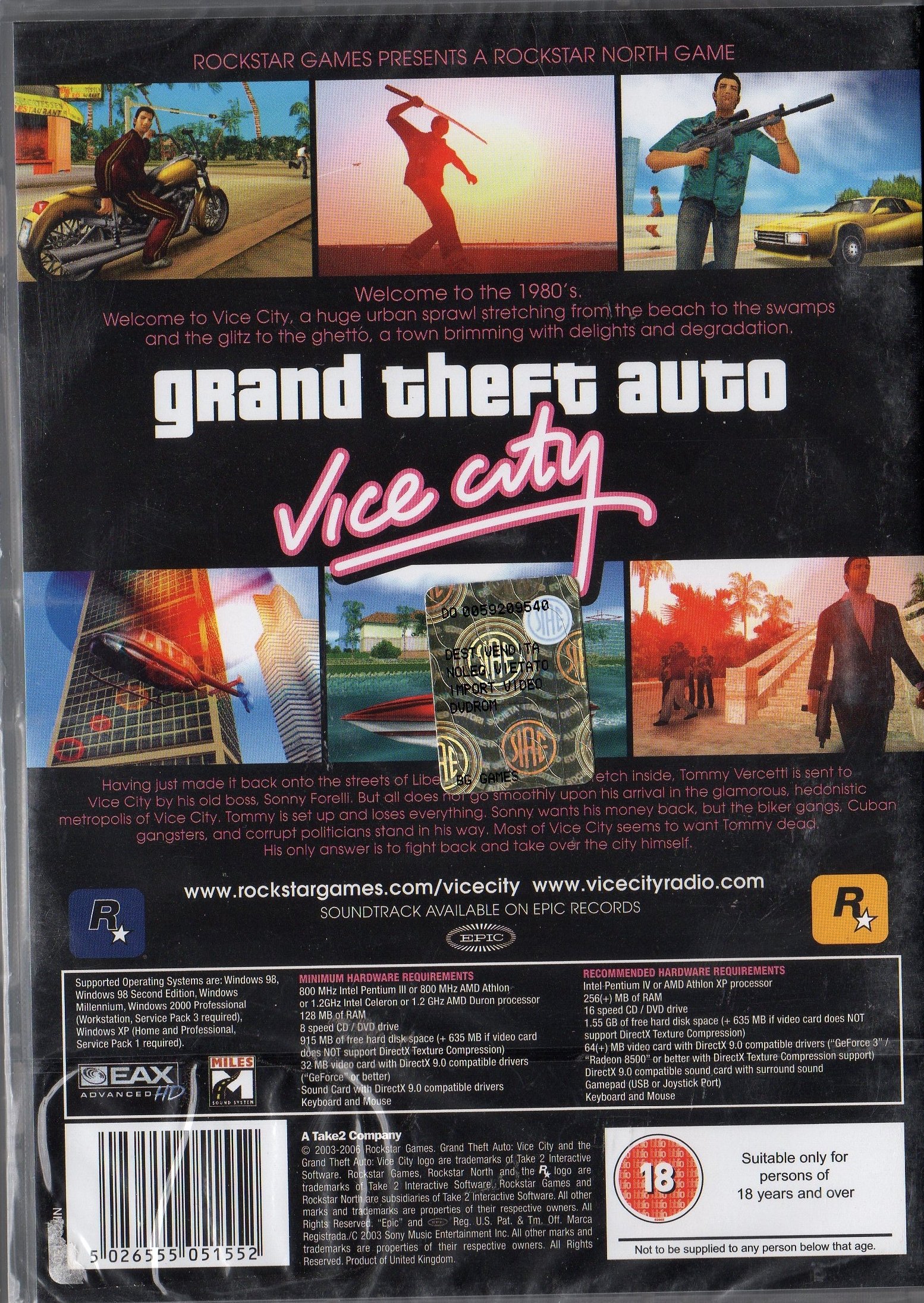 GTA Vice City PC版 Grand Theft Auto: Vice City (PC) : Amazon.co.uk: PC & Video Games